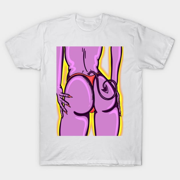 Devil Booty T-Shirt by BreezyArtCollections 